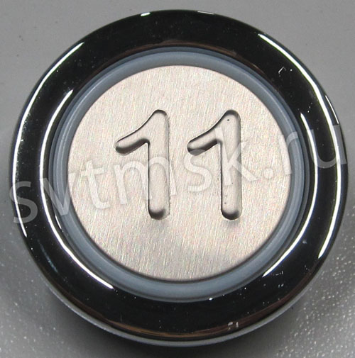 Кнопка «11» приказного аппарата лифта KLEEMANN