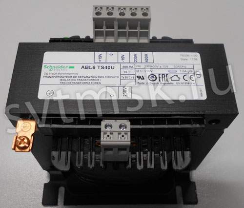 Трансформатор Schneider ABL6TS40U управляющий 380-220v 400Va