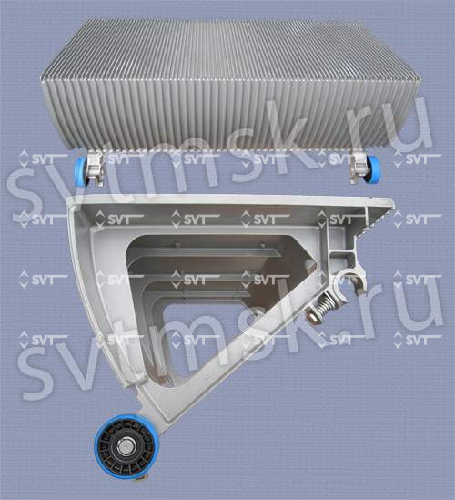 Ступень эскалатора Otis 506NCE 800мм, алюминий, серая, ролики 76мм.