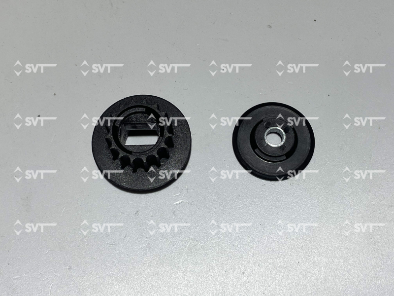 Шкив приводной  двигателя VVVF Fermator (2 посадочные полки)