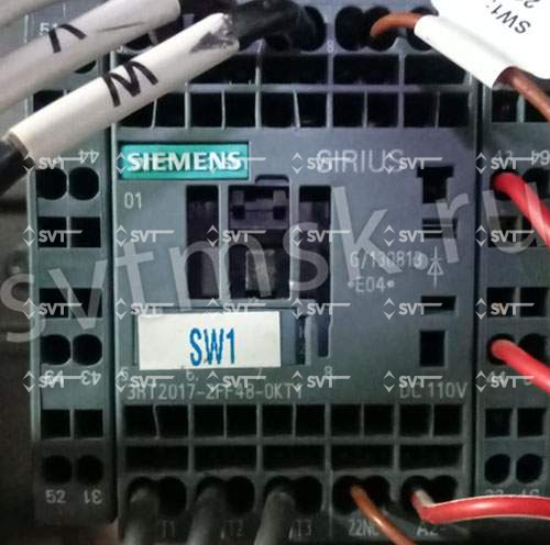 Контактор Siemens 3RT2017-2FF48-0KT1, катушка 110VDC