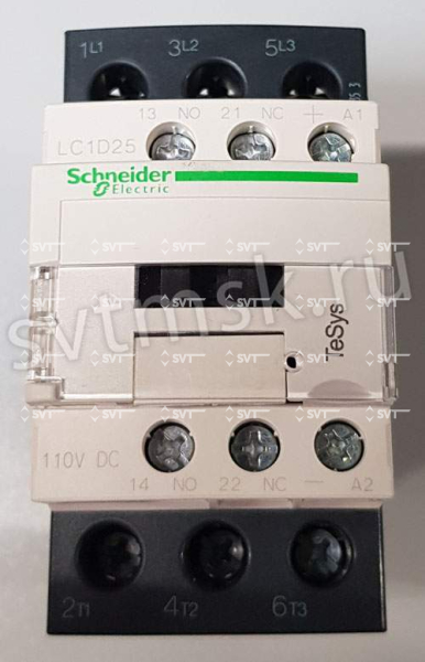 Контактор Schneider LC1D25FL 110VDC 2,4W