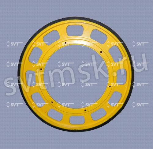 Шкив привода поручня эскалатора Schindler 9300, Fujitec, Suzuki, BLT, Hyundai, Латрэс. D587 мм М10